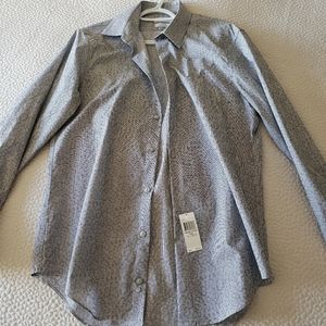 Calvin Klein Dress Shirt Camouflage Grey and Black